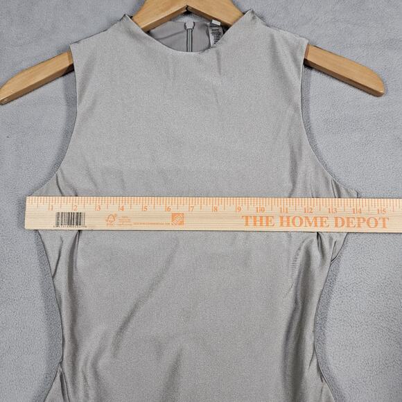 Skims Disco Sleeveless Bodysuit Size S Mock Neck Zipper Back Stretch Casual Top - Picture 10 of 14